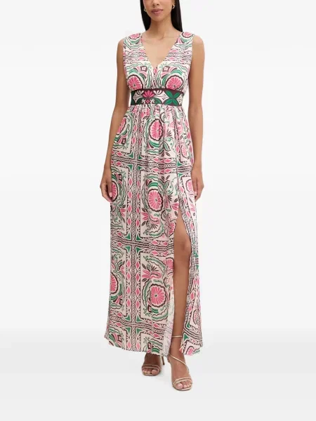 Rochie Morgan cu model floral cu imagine cu decolteu în V