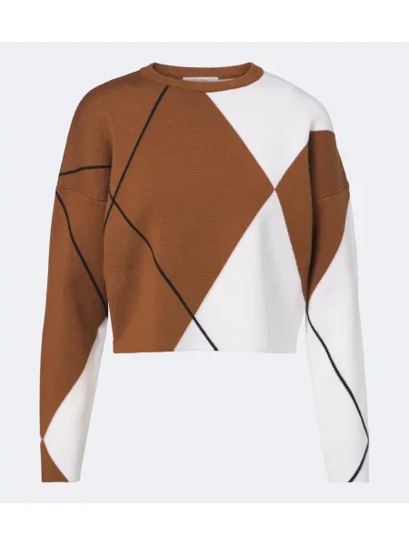 Pulover Max Mara de lână cu model argyle