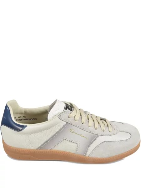 Sneakerși Santoni alb