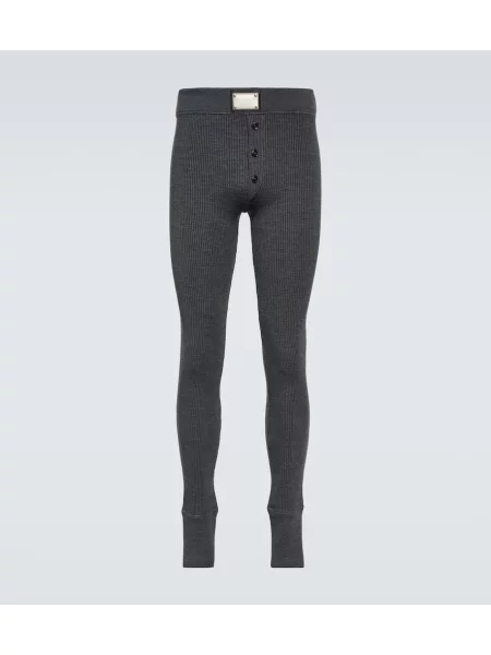 Leggings Dolce&gabbana de lână gri