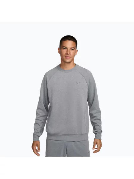 Мъжки суитшърт за тренировки Nike Primary Dri-Fit UV cool grey/heather/cool grey сиво