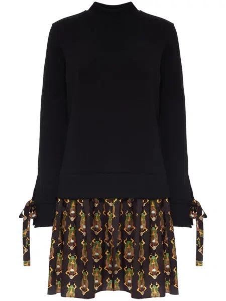 Sukienka La Doublej z nadrukiem czarna