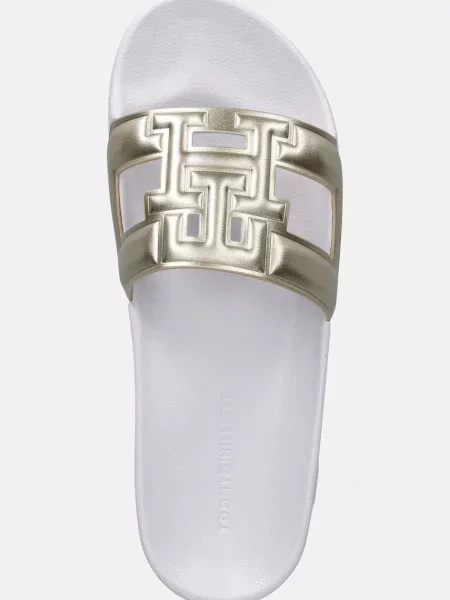 Tommy Hilfiger чехли дамски TH MONOGRAM POOL SLIDE бяло