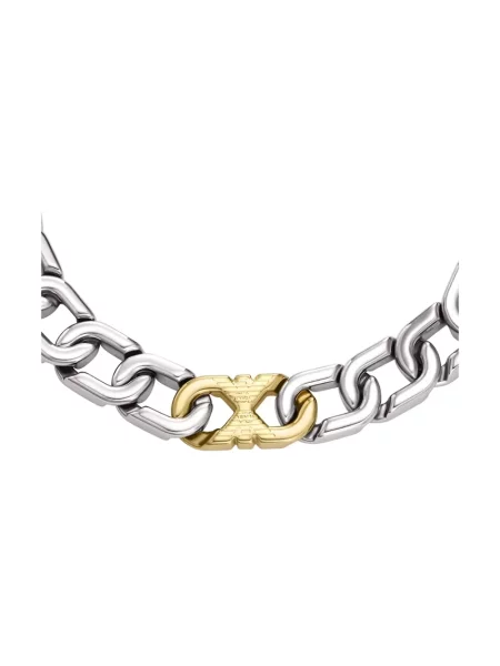 Emporio Armani bransoletka ze stali szlachetnej bez kamienia Eagle Logo szara