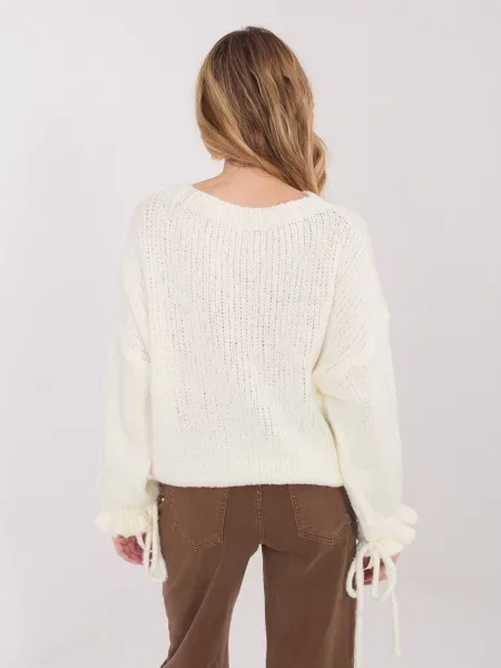 Pulover Italy Moda cu legături maro