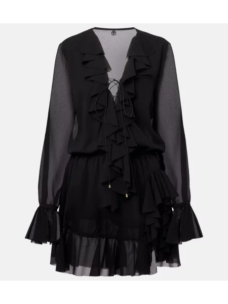 Rochie Bananhot cu volane negru