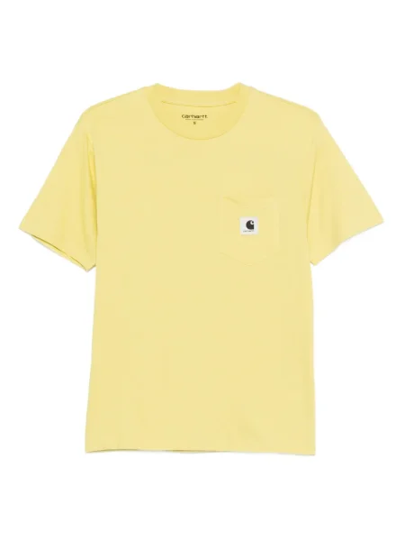 Tricou Carhartt Wip cu autograf galben