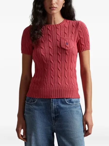 Dugo rebrasti s ovratnikom polo majica Polo Ralph Lauren plava