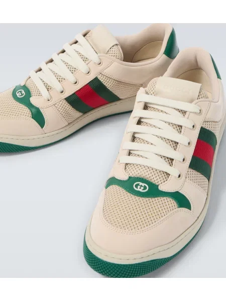 Sneakerși Gucci Screener din piele alb