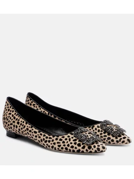 Balerini Manolo Blahnik bej