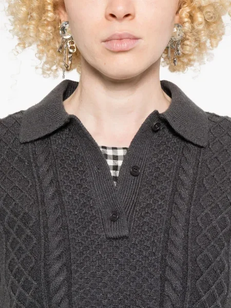 Polo Jw Anderson tricotate gri