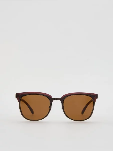 Reserved Ochelari de soare brun-auriu auriu