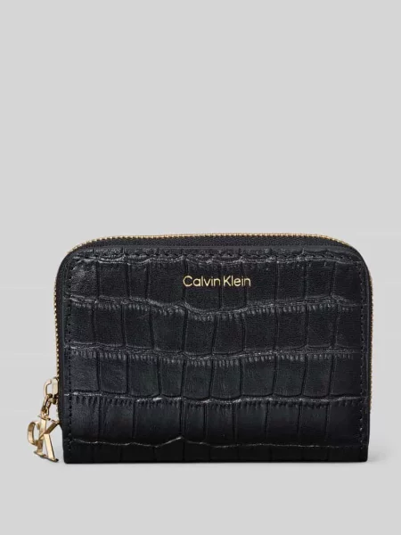 Calvin Klein portfel skórzany czarny