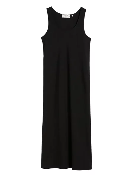 Rochie fără mâneci Sportmax fără mâneci de costum negru