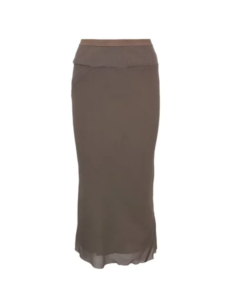 Spódnica midi Rick Owens szara