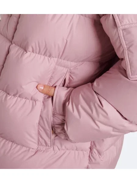 Geacă cu puf Moncler Maya cu glugă roz