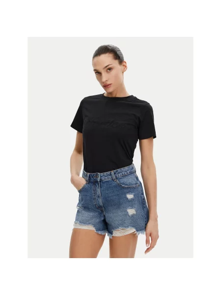 Silvian Heach Marškinėliai Regular Fit juoda