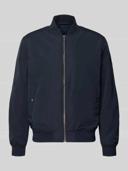 Kurtka ze stójką i zamkiem błyskawicznym model Arik' Joop! Collection granatowa