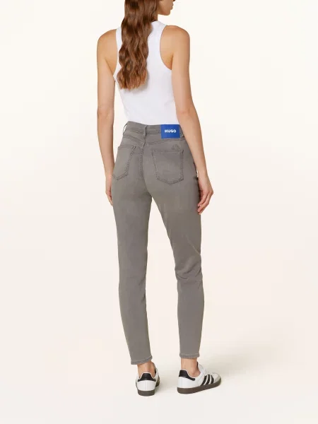 Hugo Blue Skinny Džíny Malu dark grey šedé