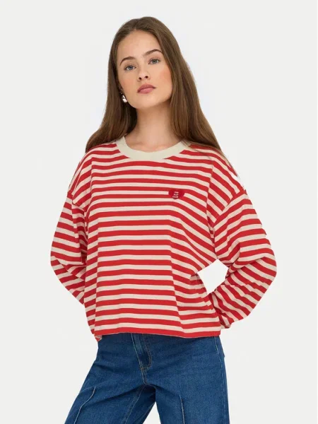 ONLY Bluză Livina roșu