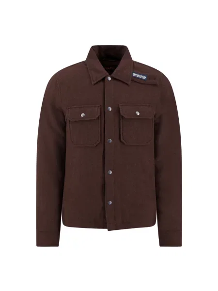Kurtka koszulowa Woolrich brązowa