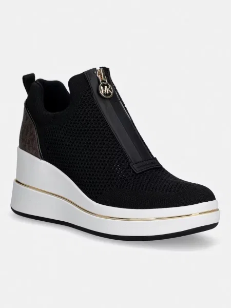 MICHAEL Michael Kors sneakers Emmy Wedge Zip Slip On negru