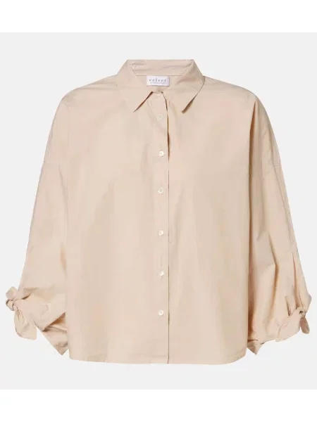 Cămașă Velvet de catifea bej