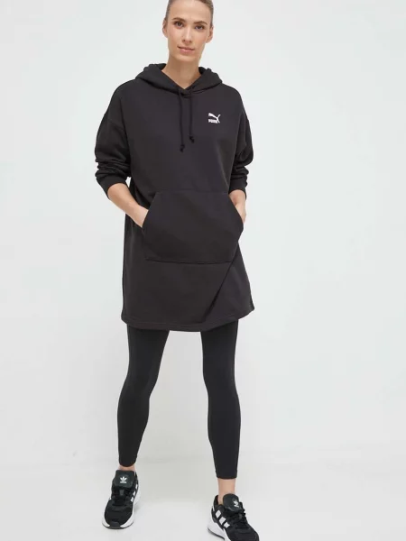 Pulover Puma s kapuco črna