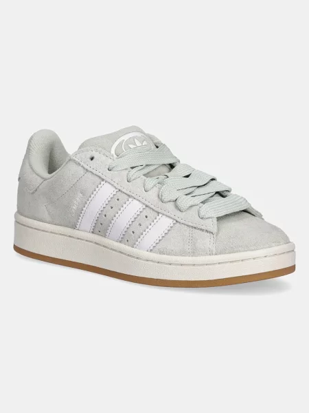 Adidas Originals sneakers din piele întoarsă Campus verde