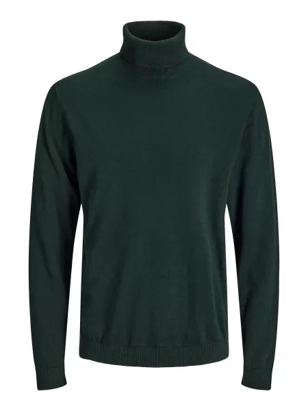 JACK & JONES Pulover JJEBasic închis verde