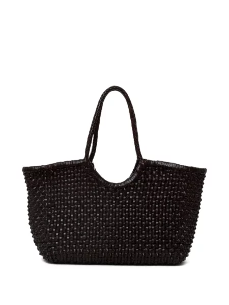 Geantă shopper Dragon Diffusion din piele maro
