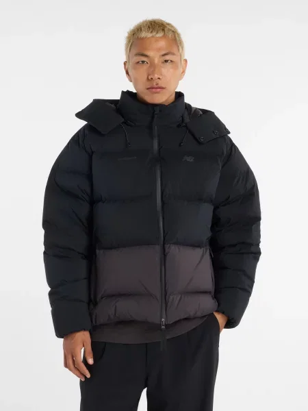 Пуховик New Balance Color Block Down чорний
