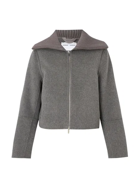 Samsøe Samsøe Geacă de primăvară-toamnă Cleo' gri