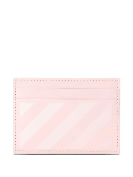 Portofel Off-white cu dungi alb