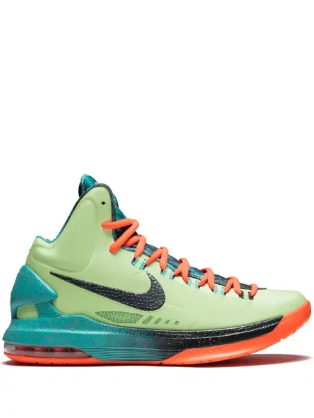 Sneakerși Nike Air Force cu model floral verde