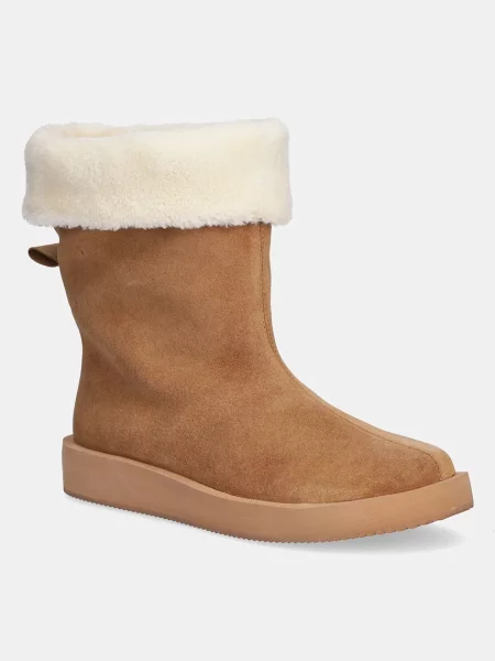 HUGO cizme de zăpadă din piele intoarsa Zaralyn bej maro