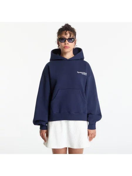 Sporty & Rich Modern μπλούζα με κουκούλα ναυτικό