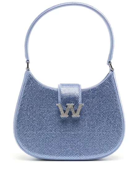 Křišťálová kabelka Alexander Wang modrá