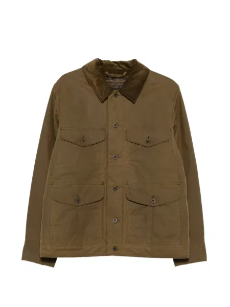Gulerat geacă Filson de catifea cord maro
