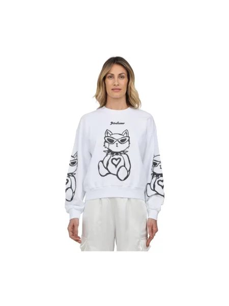Bluza nierozpinana Disclaimer biała