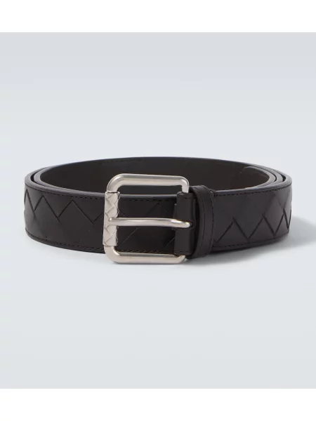 Cu centură curea Bottega Veneta din piele maro