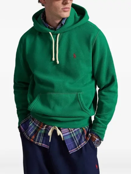 Pledas flanelinis kepurė su snapeliu Polo Ralph Lauren su petnešėlėmis aplink kaklą violetinė