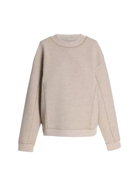 Bluza z kapturem Max Mara z kapturem beżowa