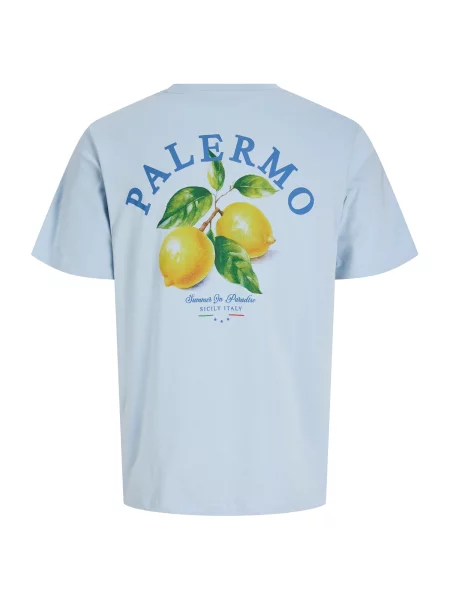 JACK & JONES Tričko JORSummer / svetlomodrá / limetková / zelená modrá