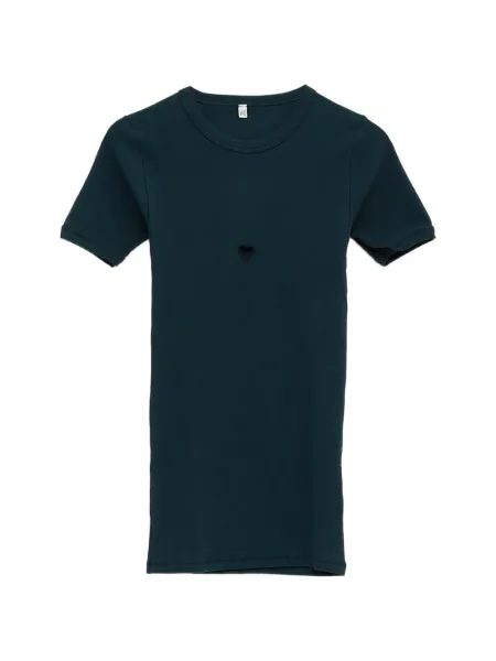 Tricou Baserange cu motiv cu inimi verde