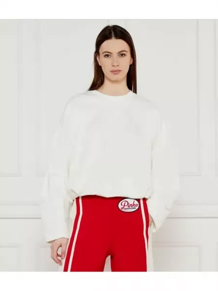 Pinko Hanorac MACEDONIA | Cropped Fit alb