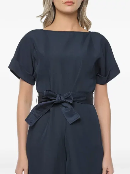 Cu centură salopetă Armani Exchange albastru