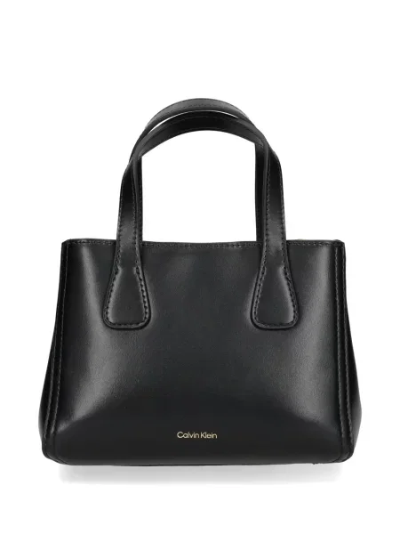 Geantă de mână Calvin Klein cu autograf negru