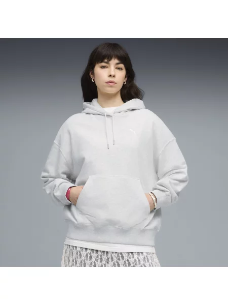 PUMA bluza oversize z kapturem Wardrobe Essentials Odzież S biały