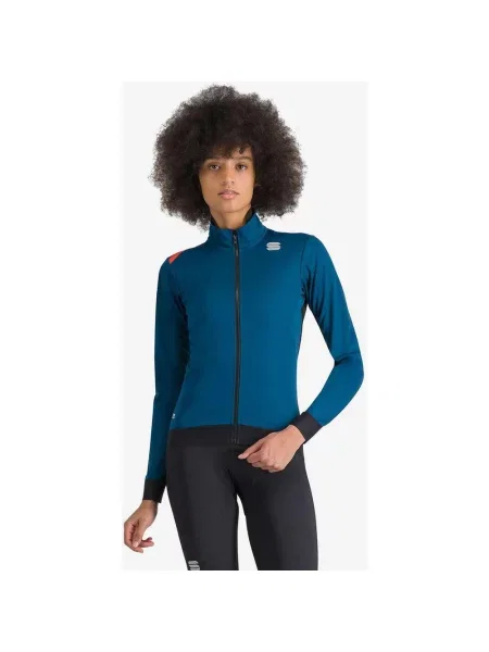 Kurtka cienka wiatroszczelna Sportful Fiandre Medium GORE-TEX INFINIUM™ czysta niebieska S czarna